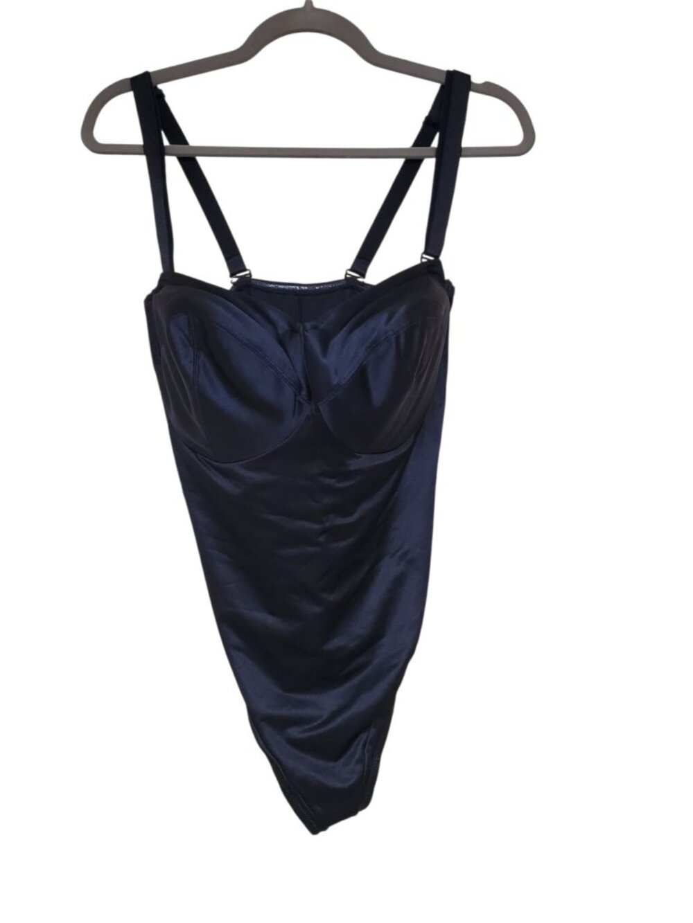 Cacique by Lane Bryant Black Step In Underwire Shaping Bodysuit Womans Plus 42DD